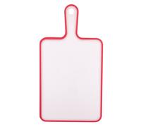 Cofan Tabla de corte antideslizante para cocina con mango ergonómico | Materiales: PP + TPE | Color: blanco con borde rojo | Dos medidas White