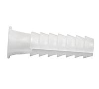 Cofan Taco de plástico blanco estriado | En bolsitas de 100 unidades | Ideal para huecos y macizos | Medidas desde Ø 5 hasta 12 mm