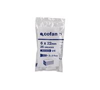 Cofan Taco de plástico blanco estriado | En bolsitas de 25 unidades | Ideal para huecos y macizos | Medidas desde Ø 5 hasta 12 mm