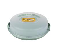 Cofan Tartera Redonda en color Verde | Incluye Asa y Tapa | Medidas: 34,5 x 11 cm (1, Circular)