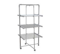 Cofan Tendedero eléctrico de torre – secado rápido – 4 ruedas omnidireccionales con freno – 300 W