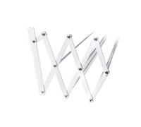 Cofan Tendedero extensible de Pared en aluminio pulido 100 cm | Con 5 varillas y un área de tendido de 5 m | Tornillos y tacos de fijación incluidos | Resistente a la corrosión