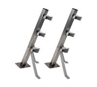 Cofan Tendedero fijo de pared en escuadra 2 piezas, 3 poleas, Acero Inox AISI 304, 36,5 x 9,5 cm