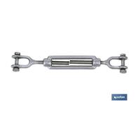 Cofan Tensor Horquilla Zincado DIN-1480 para Cables Barras Cabos