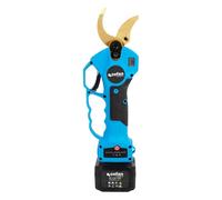 SANCO STORE- cofan Tijeras de Podar Eléctricas | Funcionamiento a Batería Li-ion 25 V 2 Ah dos baterías de litio, un cargador, un maletín, un aplicador para lubricar la herramienta, un manual de instr