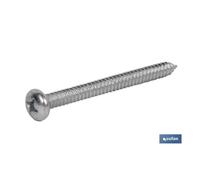 Cofan Tornillo Roscachapa DIN-7981 Cabeza Cilindrica Abombada Mortaja Philips Zincado 500 UNIDADES