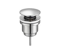 Cofan Válvula Click-Clack de latón cromado Rosca 1" 1/4 Incluye tapón Ø63 mm