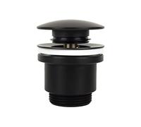 Cofan Válvula Click-Clack Latón – Rosca 1" 1/4 – Tapón Ø63 mm – Negra