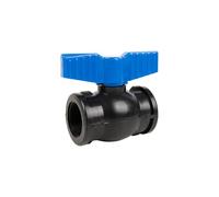 Cofan Válvula de bola – Rosca hembra-hembra PP PN16 – 1" 1/2 x 1" 1/2