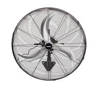 Cofan Ventilador de Pared Industrial con 3 Velocidades Ø65 cm, Motor Potente 200 W, Oscilante, 3 Aspas de Aluminio de Alto Rendimiento, Color Negro