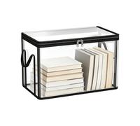 Cofre De Almacenaje Para Cómics - PVC 32x25x24cm 38x24x32cm | Organizador Transparente Hermético Con Asas Tapaderas | Gaveta Apilable Biblioteca Hogar Habitación Armario Despacho Aula Residencia