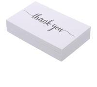 COHEALI 150 Piezas Tarjetas de Agradecimiento Personalizable y Elegante Sobres en Papel Blanco Paquete Múltiple para Notas en Panaderías y Pequeños Negocios