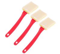 COHEALI 3 Piezas Cepillo para Bordes de Pintura de Paredes y Techos con Mango de Plástico y Cerdas de Nylon Gruesas, Herramienta Versátil para Pintar Esquinas en Proyectos DIY