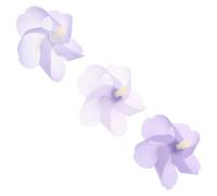 COHEALI 3 Piezas Decoración de Molino de Viento para Bicicleta, Púrpura, | Adorno Floral Desmontable con Base Magnética, Gira Viento, para Montaña