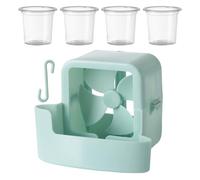 COHEALI Azul Accesorio Ventilador con Refrigeración y Hielo Caja | Montaje con Gancho en S, Plástico, Compatible con Ventiladores Circulares y Cuadrados, para Casa y Oficina