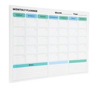 COHEALI Calendario de Pared Borrable Mensual de Pvc Adhesivo Removible, Pizarra para Planificación DIY y Organización Familiar, Fácil de Pegar Residuos