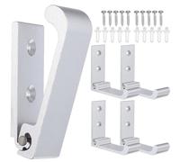 COHEALI Ganchos Plegables 5 Piezas de Aleación de Aluminio de Pared Resistentes con Tornillos Diseño Anti-rayaduras y Anti-colisión para Toallas y Bufandas en Dormitorios y Entradas