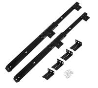 COHEALI Juego de Rieles Deslizantes para Teclado de Ordenador, Guías de Cajón Laterales de Acero Laminado en Frío, Estables Rebabas, 35mm de Ancho