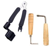 COHEALI Kit de Herramientas Multifuncionales para Guitarra Enrollador de Cuerdas y Extractor de Pasadores, Material Abs y Metal, Ligero y Práctico para Reparación
