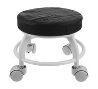 COHEALI Taburete Giratorio Portátil para Pedicura con Ruedas, Reposapiés Ergonómico, Material PU Resistente y Diseño Elegante para Salones de Belleza Color Aleatorio