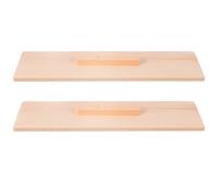 COHEALI Tapa de molde de jabón hecha a mano, 2 piezas de madera de pino natural para molde de pan de jabón y uso en horneado