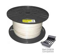 Coil tube tubular 3 x 1.5 white 250 mts. large coil