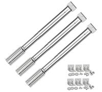 Coisien Quemadores Ajustables de 31 a 44 cm, Quemadores Universales de Acero Inoxidable, Accesorios para Barbacoa de Gas, Piezas de Repuesto para Tepro Master Forge Campingaz Charbroil