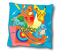 Cojín 35x35 2 caras New Import Pokemon Pikachu y Amigos