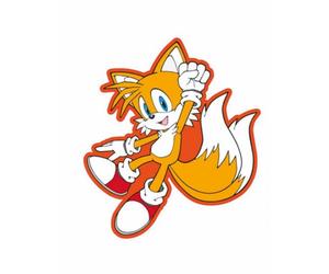 Cojin 3d del personaje tails de sonic the hedgehog suave de 35 cm