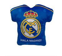 Cojín 3D Real Madrid , Diseño Escudo del Equipo, 28x37 cm, Microfibra Peso Aprox. 350g