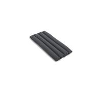 Cojín acolchado suave Palissade para silla de comedor con reposabrazos, color antracita.
