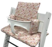Cojín Antimanchas para Trona Compatible con Tripp Trapp® Rosa Flores