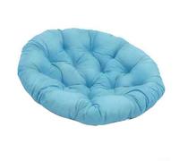 Cojín colgante para silla de 60 x 60 cm, cojín redondo ergonómico para patio, mecedora y salón interior, poliéster transpirable con relleno de algodón PP (D)