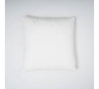 Cojín cuadrante de terciopelo y algodón liso en blanco, funda + relleno incluidos, disponible en tamaños 45x45 y 60x60, perfecto para añadir elegancia y confort a cualquier espacio; ideal para combina