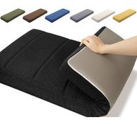 Cojín de asiento de espuma de alta calidad, antideslizante de 2.5 pulgadas de grosor con funda extraíble, para sofá columpio de jardín de 16 a 79 pulgadas (2/3/4 plazas)