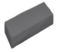 Cojín de asiento plástico gris oscuro 48x136x8 cm