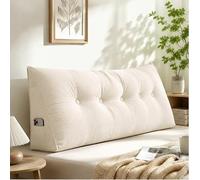 Cojín de cabecera para Dormitorio Individual XL, sin Clavos, Soporte Lumbar para Lectura, almohadón Acolchado para diván. (31.49x15.75in)