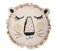 Atmosphera Cojín infantil Cara de león - flecos, algodón - 44 x 13 cm