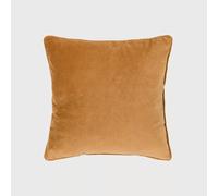 Cojín de Terciopelo Algodón en Color Ocre con Funda y Relleno - Disponible en Tamaños 45x45cm y 60x60cm, Ideal para Aportar Elegancia y Confort a tu Hogar - Textura Suave al Tacto y Diseño Multicolor