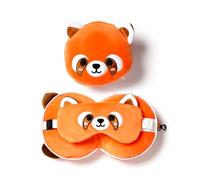 Puckator Cojín de Viaje Relaxeazzz Peluché 2 en 1 - Panda Roux