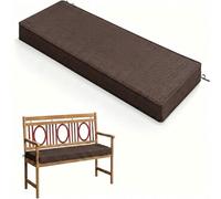 Cojín Impermeable para Banco de Interior Y Exterior Resistente A La Decoloración para Muebles de Patio con Lazos Antideslizante con Funda Extraíble Cojín para Banco Columpio de Jardín Porche Sofá