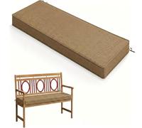 Cojín Impermeable para Banco de Interior Y Exterior Resistente A La Decoloración para Muebles de Patio con Lazos Antideslizante con Funda Extraíble Cojín para Banco Columpio de Jardín Porche Sofá