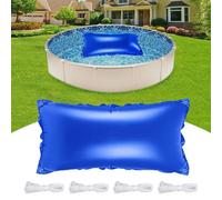 Cojín inflable para piscina de invierno, 120 x 240 cm, con soporte inflable