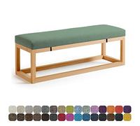 Cojín para banco de 30 x 30 x 3 cm para muebles de interior y exterior, almohadilla de patio para asiento de ventana de bahía, sofá de jardín, sillas mecedoras, tapicería con correas elásticas, color