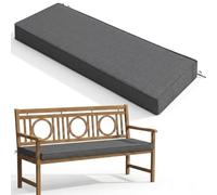 Cojín para Banco de Jardín Exterior Impermeable Cojín Antideslizante para Silla de Patio con Lazos Cojín de Repuesto para Columpio de Porche Banco Patio Jardín Sofá de Dos Plazas Y Diván