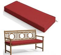 Cojín para Banco de Jardín Exterior Impermeable Cojín Antideslizante para Silla de Patio con Lazos Cojín de Repuesto para Columpio de Porche Banco Patio Jardín Sofá de Dos Plazas Y Diván