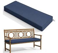 Cojín para Banco de Jardín Exterior Impermeable Cojín Antideslizante para Silla de Patio con Lazos Cojín de Repuesto para Columpio de Porche Banco Patio Jardín Sofá de Dos Plazas Y Diván