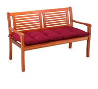 Cojín para banco de jardín rojo 110x45x8cm 2 plazas