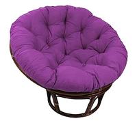 Cojín para Cesta Silla Colgante, Lavable Cojín Silla Colgante Huevo para Exterior Interior, Cojin Silla Mimbre Redonda, Cojin Silla Cesta Colgante, Silla Colgante Huevo para Jardín Terraza(Morado,70*7