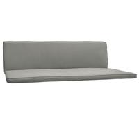 Cojín para columpio tipo "Hollywood" de Beautissu, para 3 plazas, juego de 2 unidades, modelo Loft HS, 180x50 cm, color gris claro
